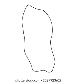 Bukomansimbi District map, administrative division of Uganda. Vector illustration.