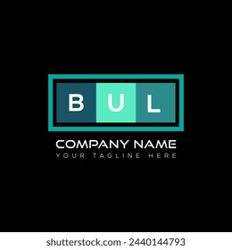 BUL letter logo abstract design. BUL unique design. BUL.
