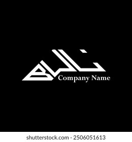 BUL logo design, BUL simple and modern logo. BUL luxurious alphabet design  
