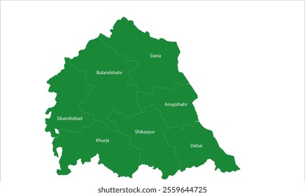 Bulandshahar district Tehsil map, Bulandshahr District, Uttar Pradesh State, Republic of India, Government of  Uttar Pradesh, Indian territory, Eastern India, politics, village, tourism