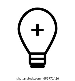 Bulb add icon