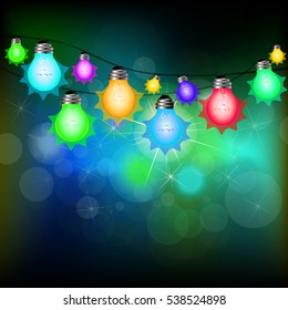 bulb Background. Vector