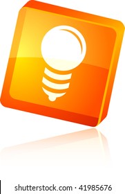 Bulb   beautiful icon. Vector illustration.