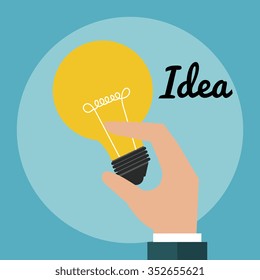 Bulb or big idea graphic design, vector illustration icon