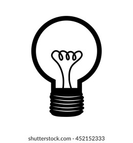 Bulb or big idea graphic design, vector illustration isolated flat icon.