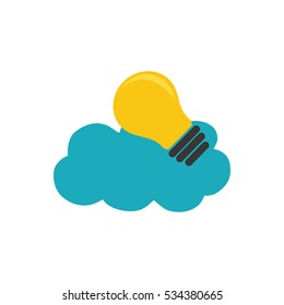 Bulb big idea icon vector illustration graphic design