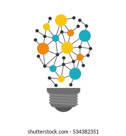 Bulb big idea icon vector illustration graphic design