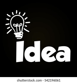 bulb big idea icon vector illustration graphic design