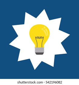bulb big idea icon vector illustration graphic design