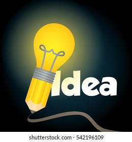bulb big idea icon vector illustration graphic design