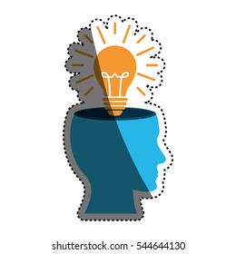 Bulb or big idea icon vector illustration graphic design