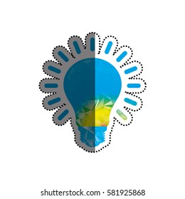 Bulb big idea icon vector illustration graphic design