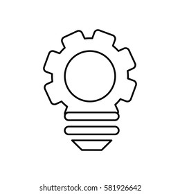 Bulb big idea icon vector illustration graphic design