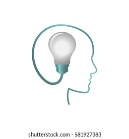 Bulb big idea icon vector illustration graphic design