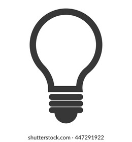 Bulb or big idea isolated icon over white background ,vector illustration.