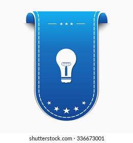 Bulb Blue Vector Icon Design