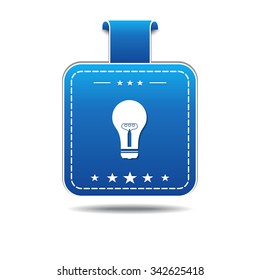 Bulb Blue Vector Icon Design
