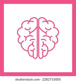 bulb and brain logo design element