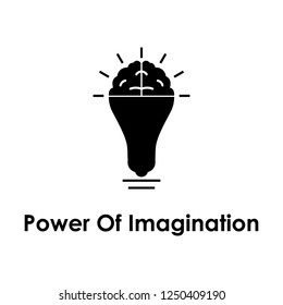 bulb, brain, power of imagination icon. One of the business collection icons for websites, web design, mobile app
