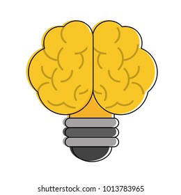 Bulb brain symbol