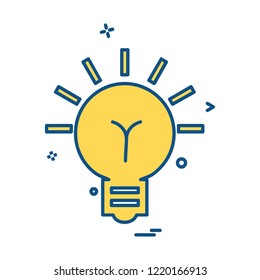 Bulb, Business icon design vector 