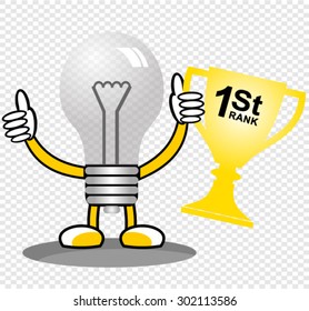 bulb cartoon, award