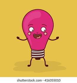 bulb character design 