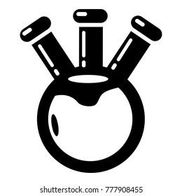 Bulb chemistry science icon. Simple illustration of bulb chemistry science vector icon for web