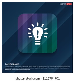 bulb concept Creative idea icon - Free vector icon