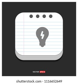 bulb concept Creative idea icon - Free vector icon