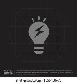 bulb concept Creative idea icon - Black Creative Background - Free vector icon