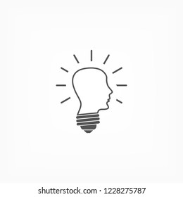  bulb concept .icon. Vector  Eps 10 