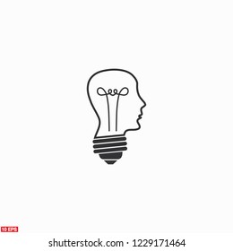  bulb concept .icon. Vector  Eps 10 