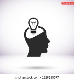  bulb concept .icon. Vector  Eps 10 