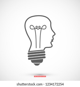  bulb concept .icon. Vector  Eps 10 