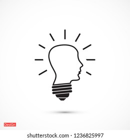  bulb concept .icon. Vector  Eps 10 