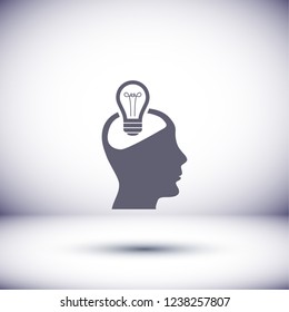  bulb concept .icon. Vector  Eps 10 