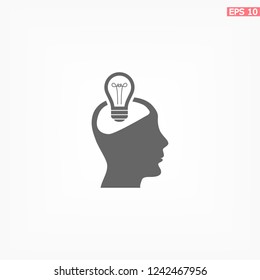  bulb concept .icon. Vector  Eps 10 
