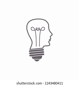  bulb concept .icon. Vector  Eps 10 