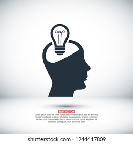  bulb concept .icon. Vector  Eps 10 