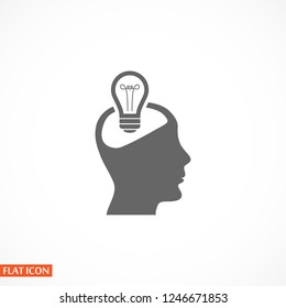  bulb concept .icon. Vector  Eps 10 