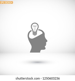  bulb concept .icon. Vector  Eps 10 