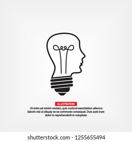  bulb concept .icon. Vector  Eps 10 