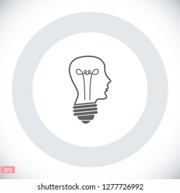  bulb concept .icon. Vector  Eps 10 