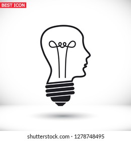  bulb concept .icon. Vector  Eps 10 