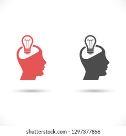  bulb concept .icon. Vector  Eps 10 