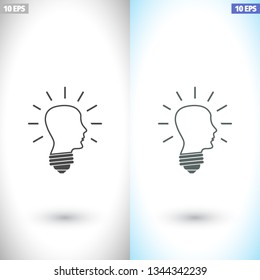  bulb concept .icon. Vector  Eps 10 