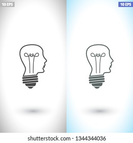  bulb concept .icon. Vector  Eps 10 