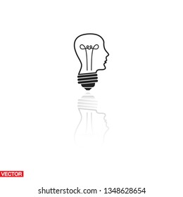  bulb concept .icon. Vector  Eps 10 