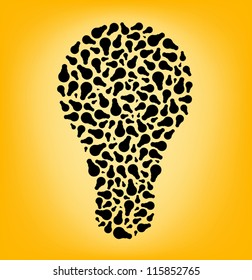 bulb consisting bulbs, vector illustration